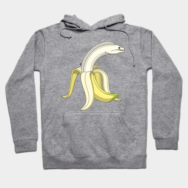 Banana Eel Hoodie by Munchbud Ink